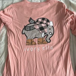 Ivory Ella long sleeved tee. Size S